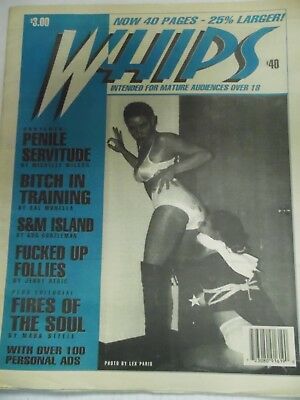 Whips Fetish Newspaper Bitch In Training #40 1990 052518lm-ep2