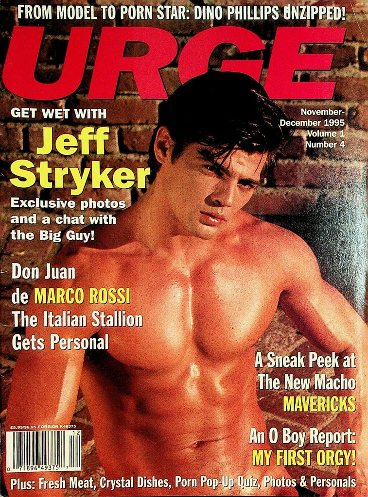 Urge Gay Magazine Jeff Stryker vol.1 #4 November 1995 021821lm-ep