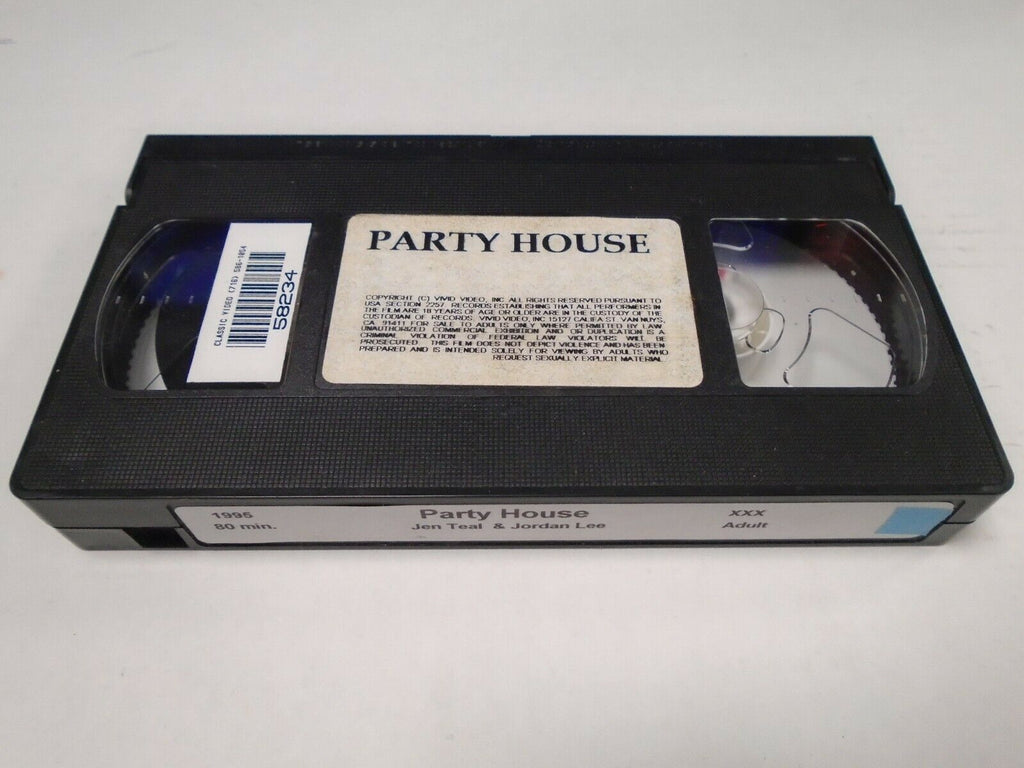 Party House Jen Teal Jordan Lee 1995 80mins Adult VHS 022719AMP3