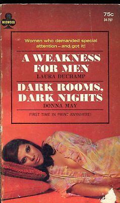 Midwood Double Novel A Weakness For Men/ Dark Rooms 1966 021618lm-ep3