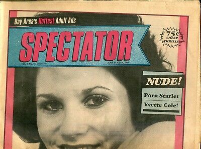 Spectator Adult Newspaper Porn Starlet Yvette Cole #195 1982 102618lm-ep