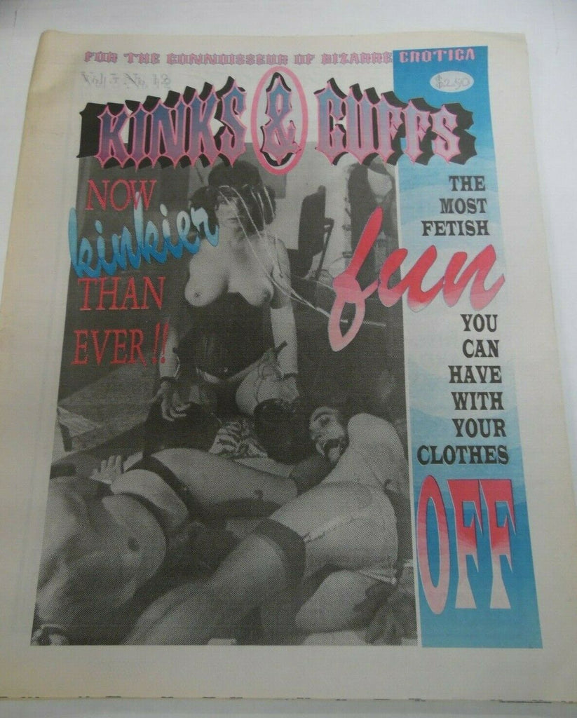 Kinks & Cuffs Newspaper Fetish Fun vol.3 #12 1990's 120719lm-ep