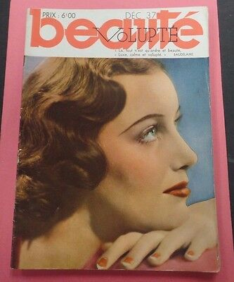 Beaute' Volupte Adult French Magazine #83 December 1937 121815lm-ep