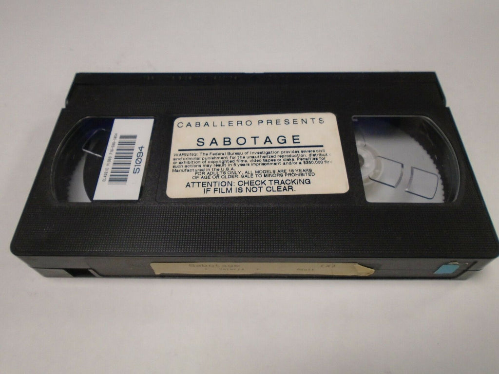 Sabotage Valeria Caballero Video Adult VHS 022119AMP3