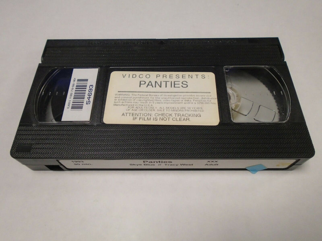 Panties Skye Blue Tracy West 1993 90mins Adult VHS 050819AMP