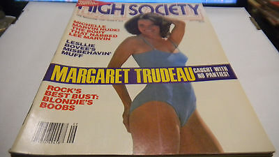 High Society Adult Magazine "Maggie Trudeau Panty-Less" 1979 032313lm-ep