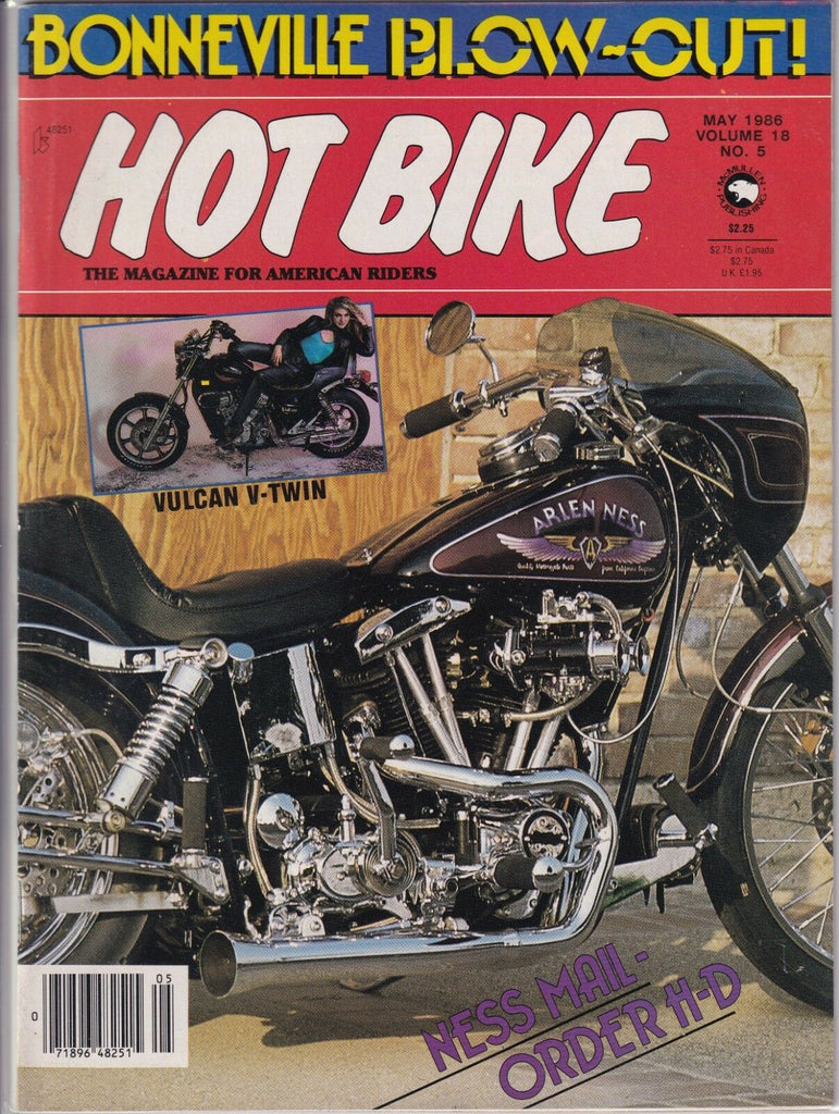 Hot Bike Magazine Vulcan V-Twin May 1986 012919REP