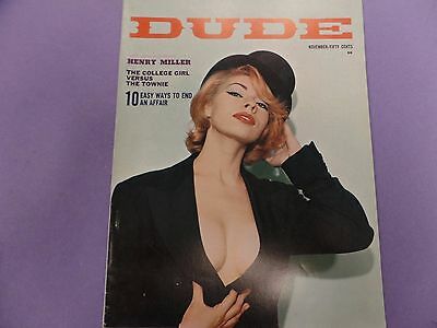 The Dude Adult Magazine College Girl Or Townie November 1963 041616lm-ep
