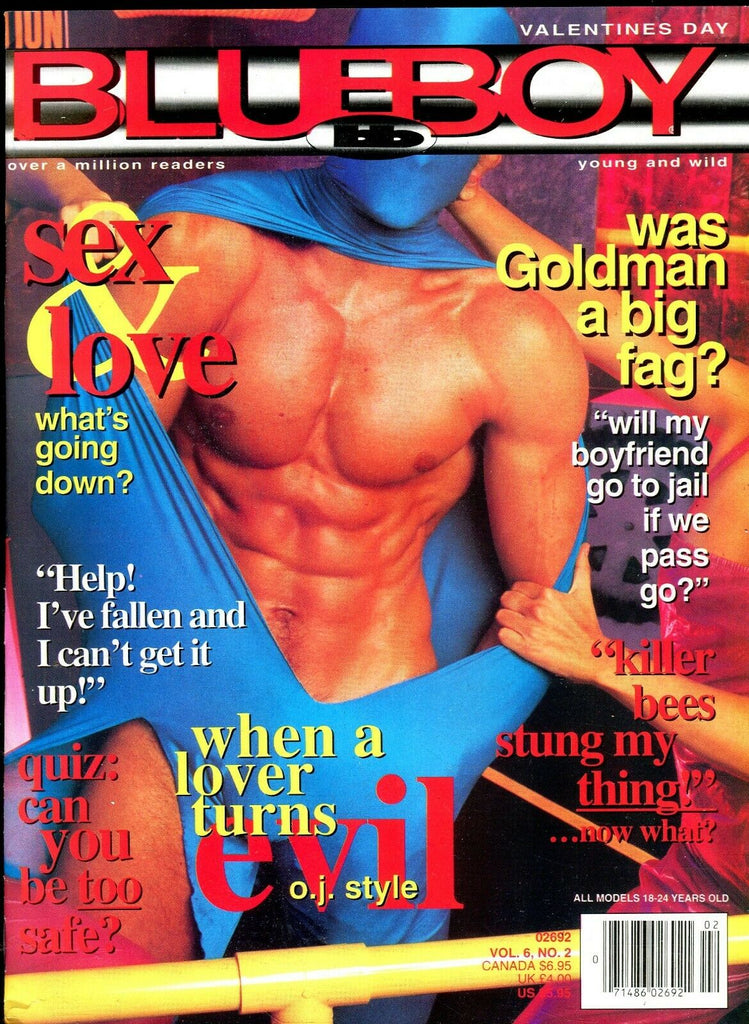 Blueboy Gay Magazine Sex & Love vol.6 #2 Februray 1995 081419lm-ep