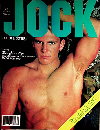Jock Gay Men's Magazine Cover Hunk Rex Chandler June 1989