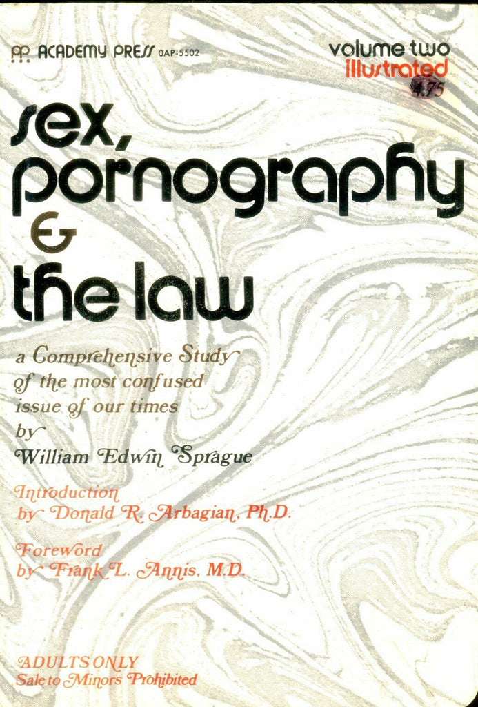 Sex, Pornography & The Law Book vol.2 1970 Academy Press 050119lm-ep