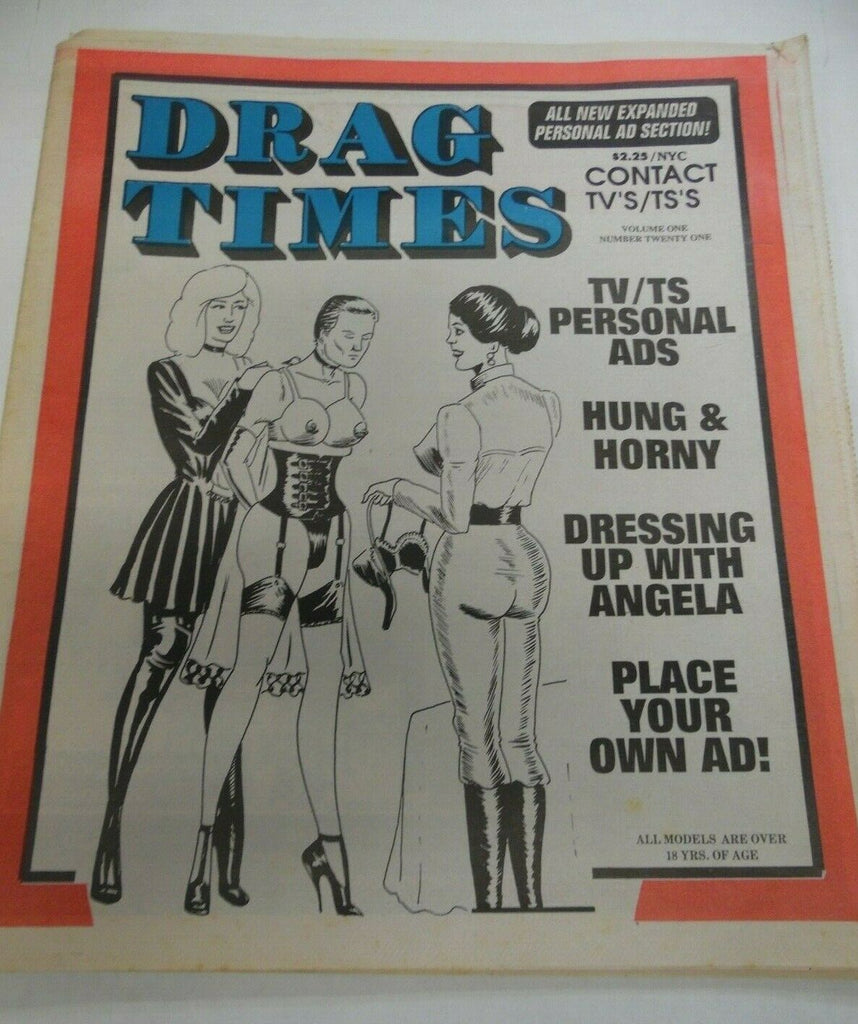 Drag Times Newspaper Hung & Horny vol.1 #21 1990's 120819lm-ep