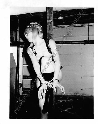 Adult Vintage B&W Photo 4x5 Bondage Beautiful Blonde Bound & Dominated 279WL