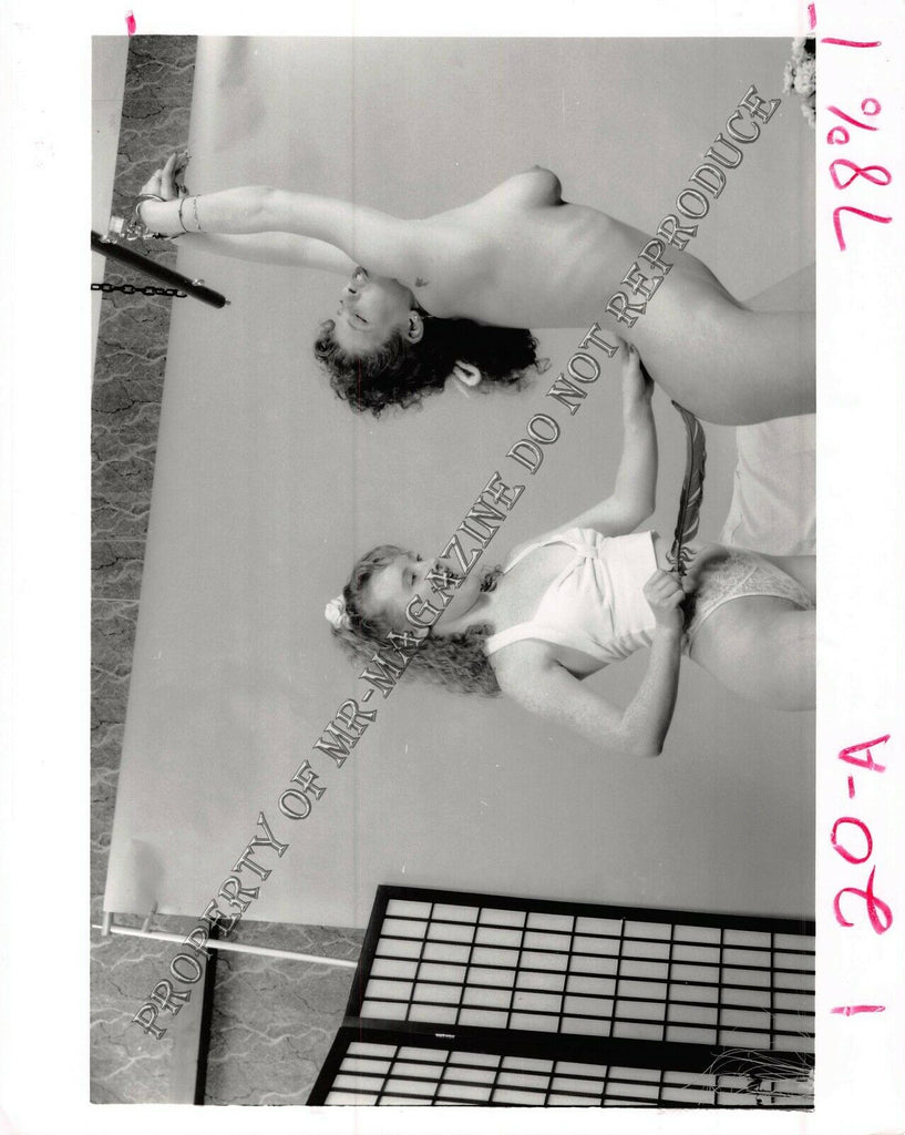 Adult Vintage 1990s Photo 8x10 Bondge Lesbian Bound Nude & Tickled Fetish 102FN