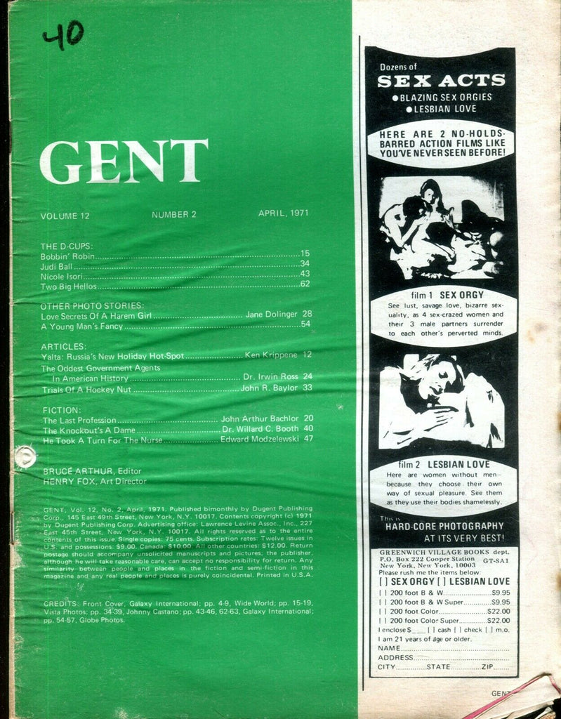 Gent Magazine Judi Ball April 1971 010820lm-ep