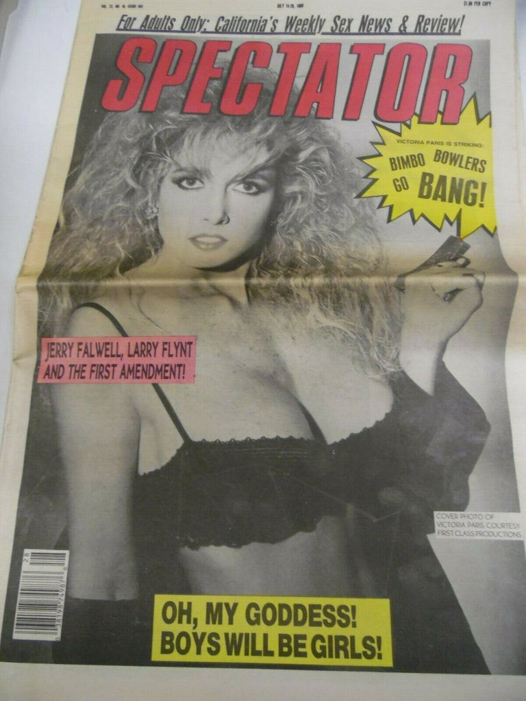 Spectator Newspaper Victoria Paris #563 1989 w/Nina Hartley Mailer 042919lm-ep2