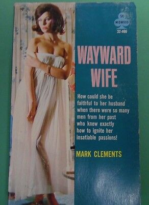 Wayward Wife Adult Novel by Mark Clements 1965 Midwood 080113lm-epa
