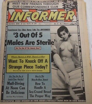 Informer Adult Newspaper Sex-Crazed Broad March 2, 1975 011213lm-epa