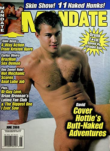 Mandate Gay Men's Magazine Cover Guy David June 2008