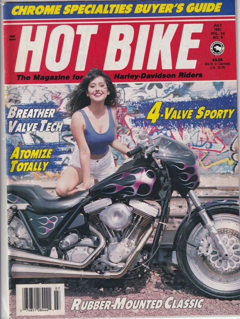 Hot Bike Magazine Valve Tech 4 Valve Sporty July 1992 012919REP