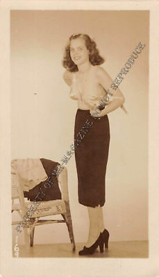 Adult Vintage B&W Photo 2.5x4 Sexy Pin Up Lesbians Undressing Strip Tease 116HR