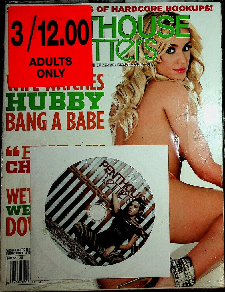 Lot Of 3 Magazines Penthouse Letters 2014 / Score /Playboy w/DVD 042920lm-ep6