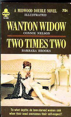 Wanton Widow / Two Times Two Double Novel /1966 Midwood 042614lm-epa