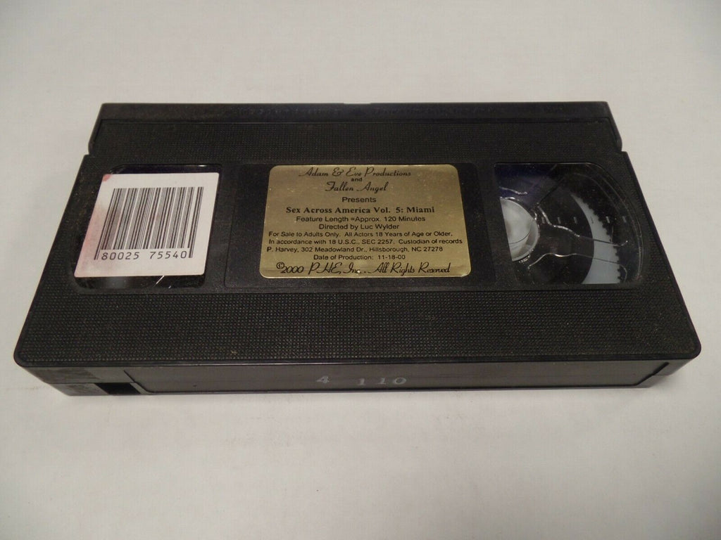 Sex Across America Vol 5 Miami Adam & Eve 2000 Adult VHS 041819AMP