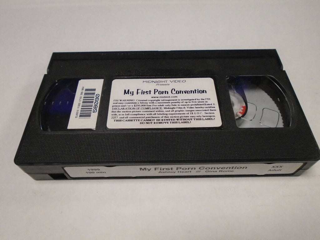 My First Porn Convention Ashley Heart Gina Rome 1999 100min Adult VHS 050719AMP2