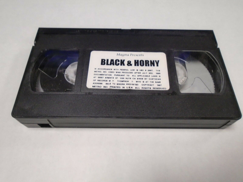 Black & Horny Magma Productions 1997 Adult VHS 041519AMP