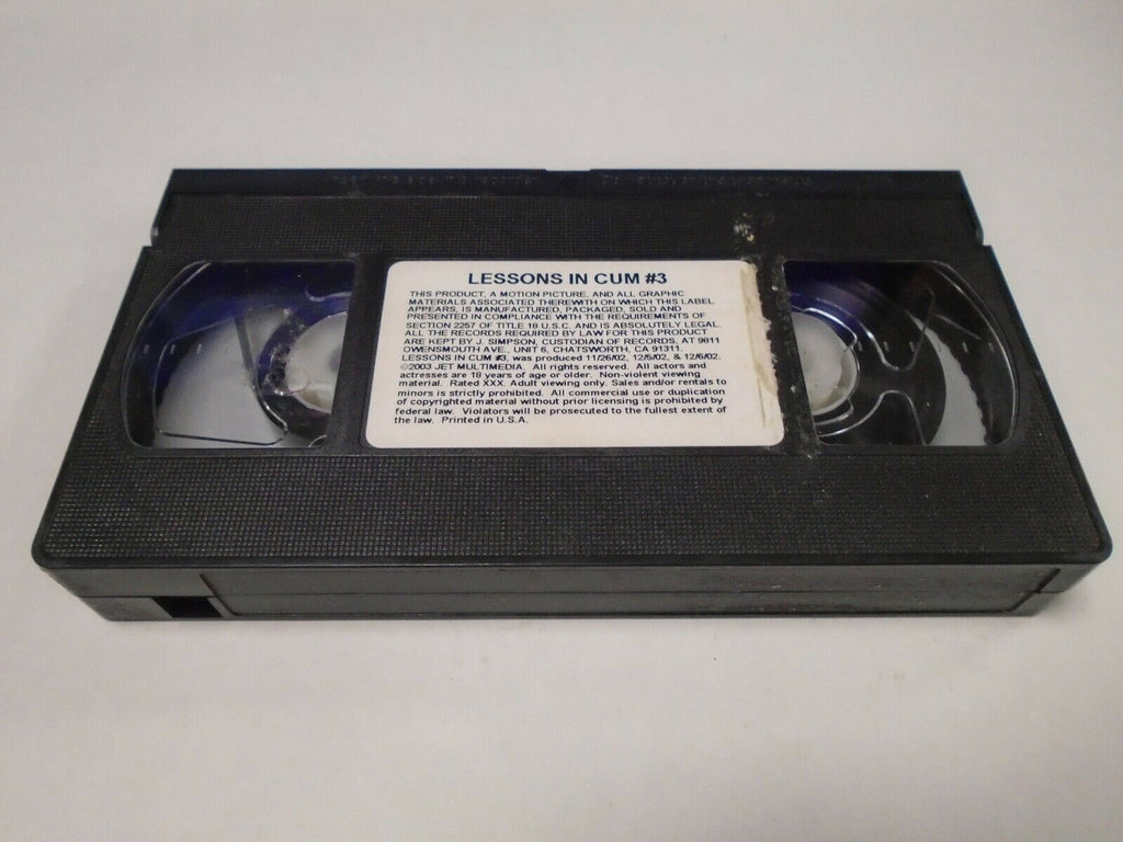 Lessons on Cum #3 Angelica Costello 2003 Adult VHS 032819AMP2