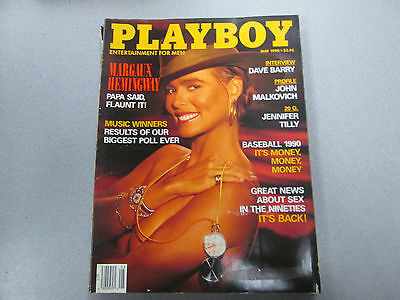 Playboy Adult Magazine Margaux Hemingway May 1990 vg 031515lm-ep