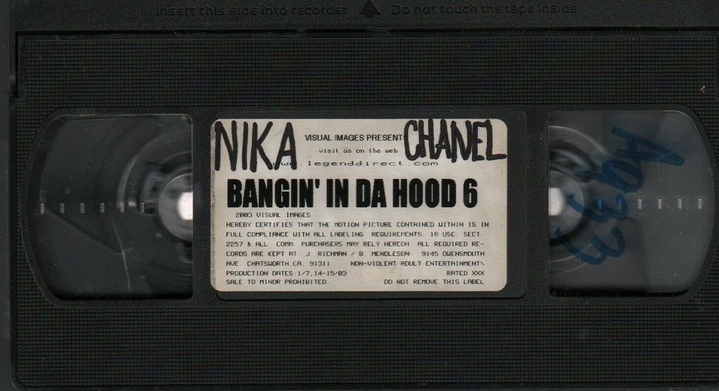 Bangin in Da Hood 6 Nika Chanel 2003 Visual Images Adult VHS 021720AMP
