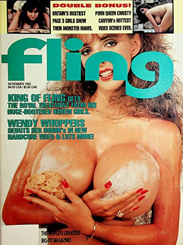 Fling Busty Magazine Christy Canyon/Wendy Whoppers November 1993
