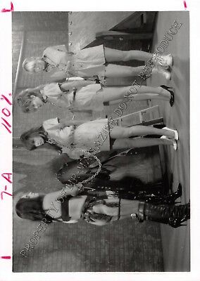Adult Vintage B&W Photo 5x7 HOM Bondage Ashley Renee & Lesbians Dominated 240HK