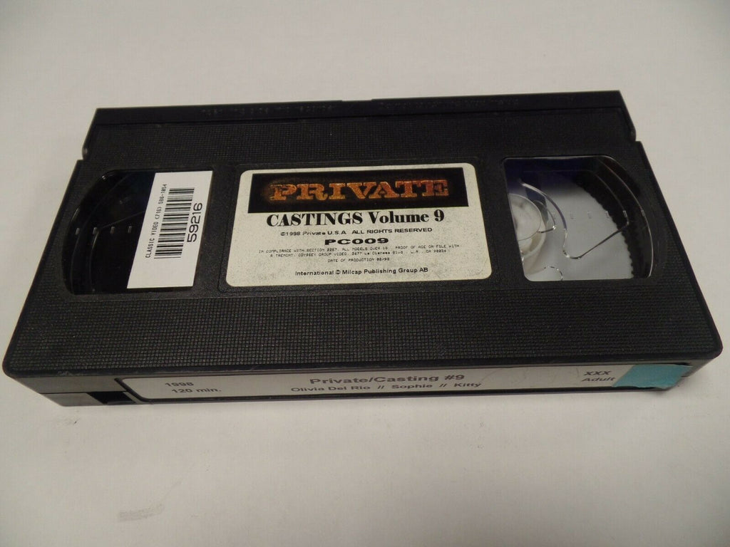 Private Castings Vol 9 Olivia Del rio Sophie 1998 120mins Adult VHS 030119AMP