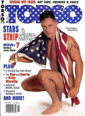 Torso Gay Magazine Vince Bandero, Horny Patriot November 1999 031826AMP-