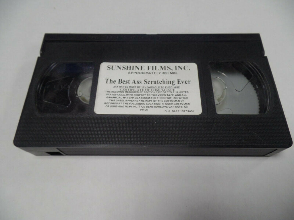 The Best Ass Scratching Ever Sunshine Films 360mins 2000 Adult VHS 051719AMP3