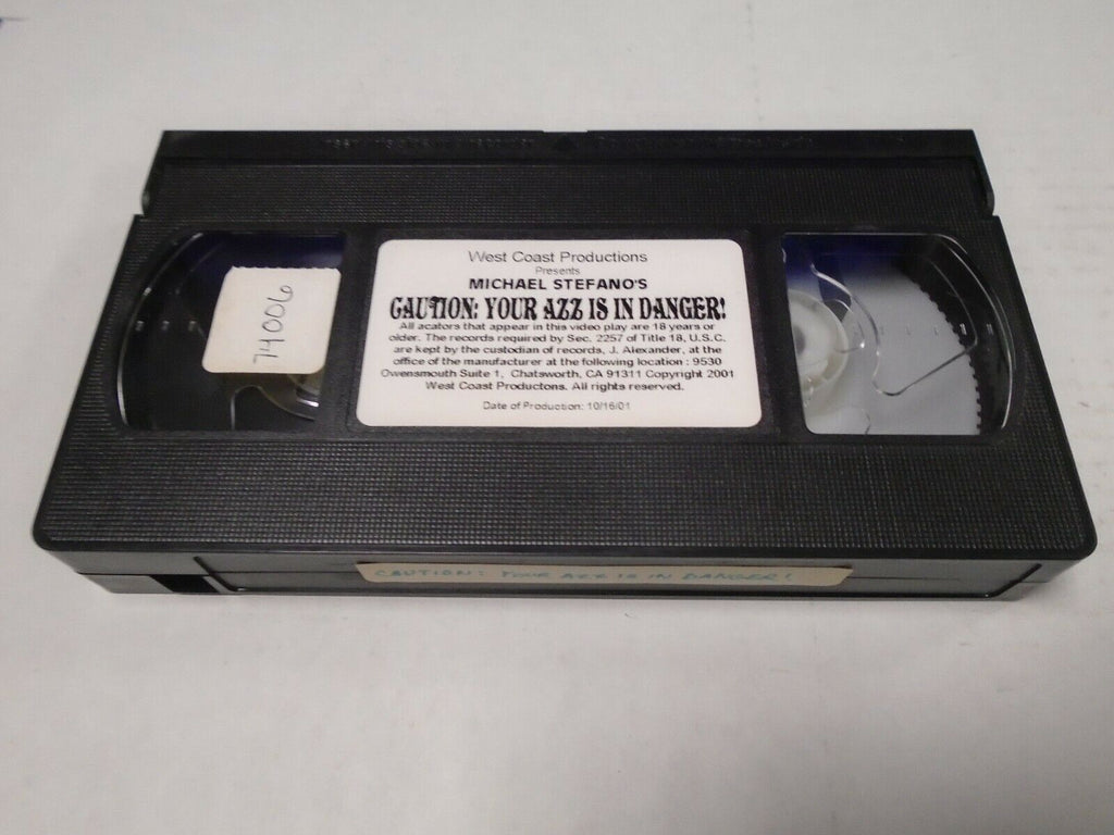 Caution: Your Azz is in Danger Michael Stefano 2001 Adult VHS 031919AMP