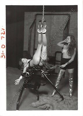 Adult Photo Vintage B&W 5x7 HOM Bondage Queen Ashley Renee Bound Whipped 91HJ