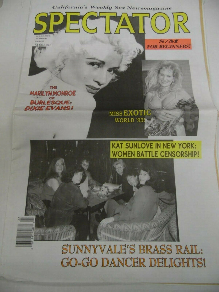 Spectator Newspaper Dixie Evans May 28-June 3, 1993 042919lm-ep3