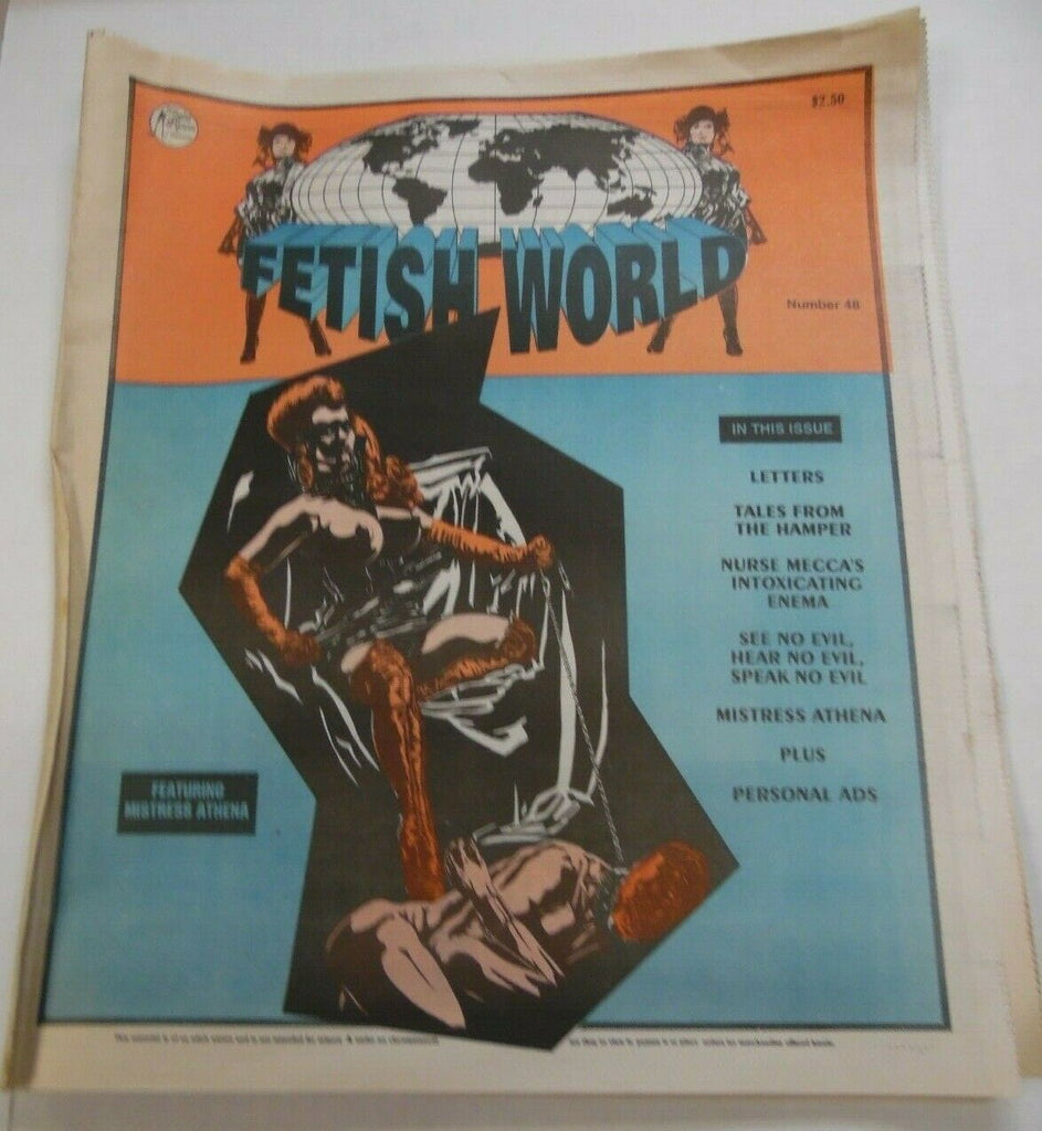 Fetish World Newspaper Mistress Athena #48 1994 013020lm-ep