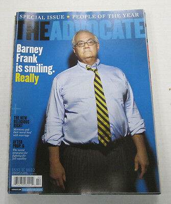 The Advocate Gay Adult Magazine Barney Frank January 2009 vg 101814lm-ep