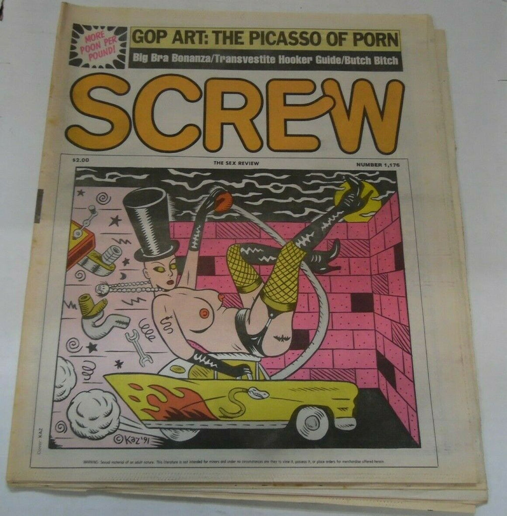 Screw Newspaper The Picasso Of Porn #1176 September 16 , 1991 012920lm-ep