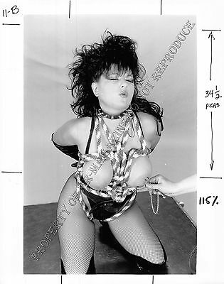 Adult B&W Photo 4.5x6” Print Bondage Busty Brunette MILF Bound & Whipped AA.14
