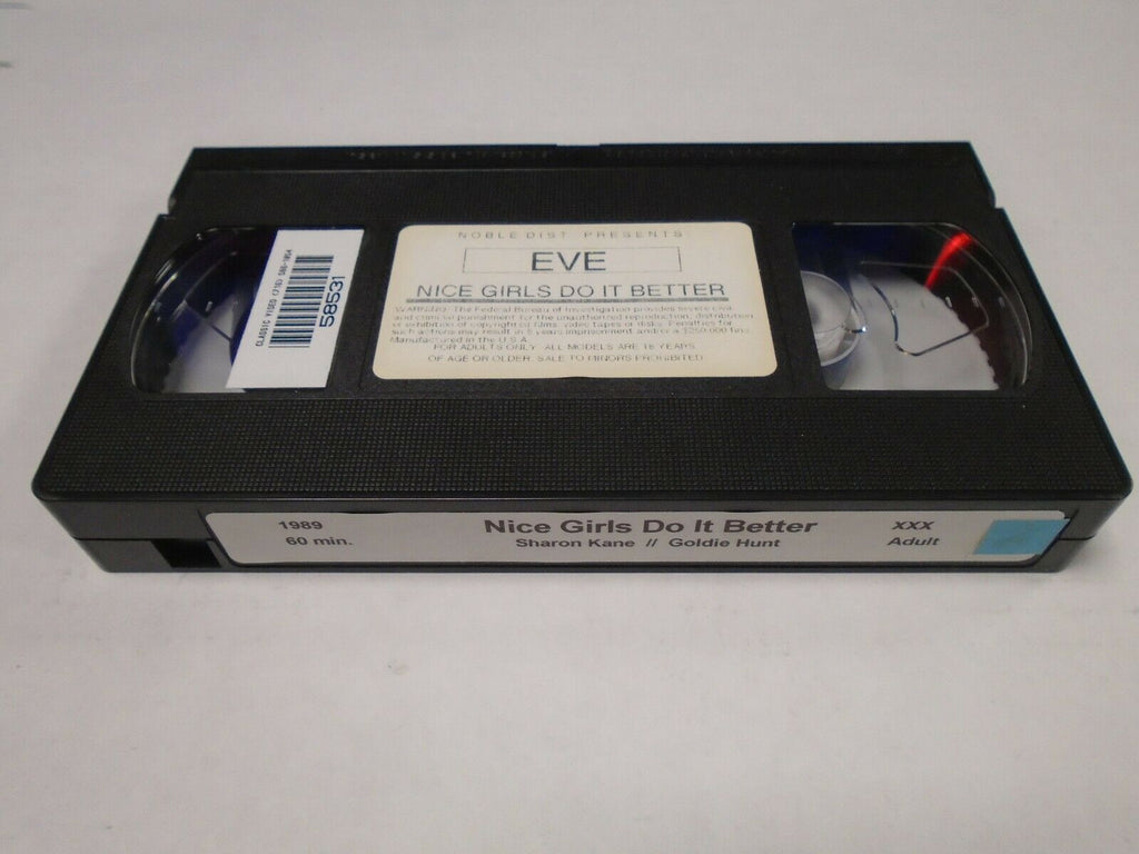 Nice Girls Do it Better Sharon Kane Goldie Hunt 1989 60mins Adult VHS 020819AMP