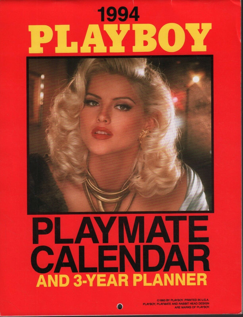 Playboy 1994 Calendar & 3 year Planner Adult Calendar 11"x8.5" 051818DBCAL - Used