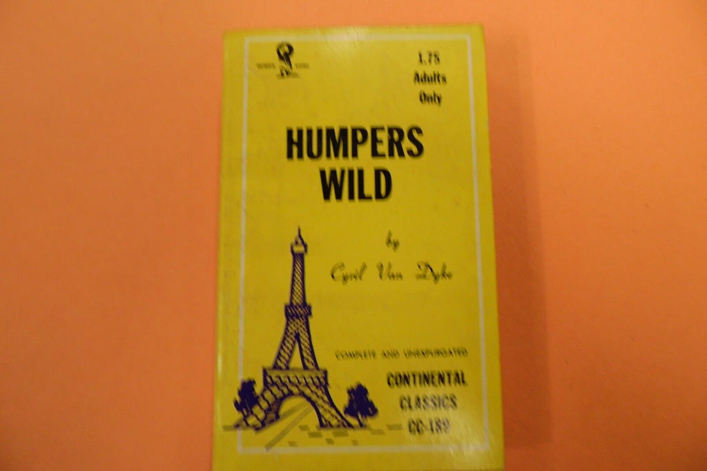 Humpers Wild Adult Novel by Cyril Van Dyke 1968 110216lm-ep
