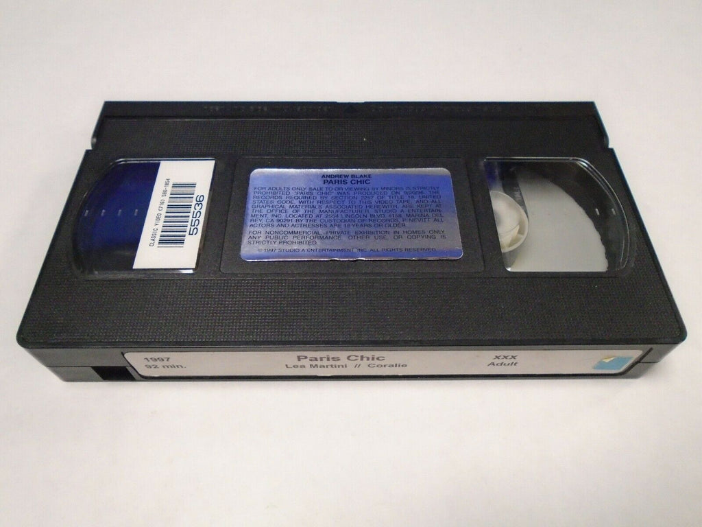 Paris Chic Lea Martini Coralie 1997 92min Adult VHS 050819AMP