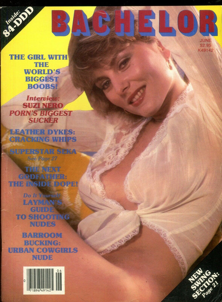 Bachelor Bachelor Magazine Titanic Tina 84 DDD /Seka / Sue Nero June 1981 120619lm-ep - Used